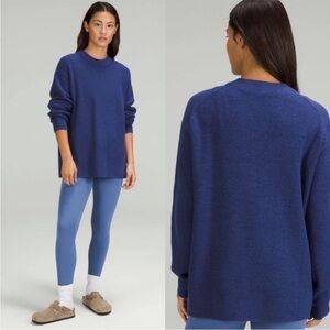 Lululemon Merino Wool Blend Ribbed Crewneck Sweater Size 10